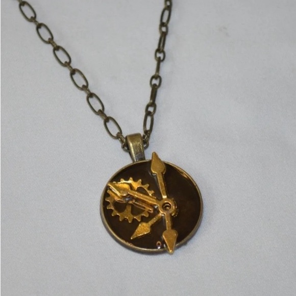 Men’s Necklace - Steampunk Necklace - Unisex Necklace - Clockwork Necklace - Picture 1 of 3